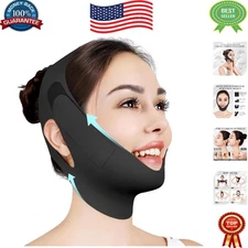 Comfortable Adjustable Jawline Shaper – Effective Double Chin Reducer, Size M
