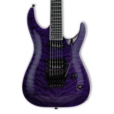 ESP LTD Andy LaRocque ALR-II QM Signature Electric Guitar - See Thru Purple