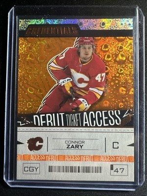 2023-24 Upper Deck Credentials Connor Zary Debut Ticket Access /249 Flames