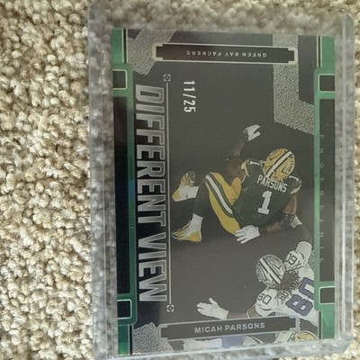2025 Panini Photogenic Different View Micah Parsons #3 Green /25 Color Match