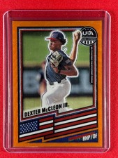 2026 Panini Stars & Stripes USA Dexter McCleon Jr. #200 Orange Wave /75