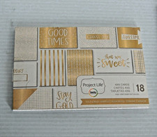 Becky Higgins Project Life - 4 X 6 - Theme Cards - Golden 18 Piece 