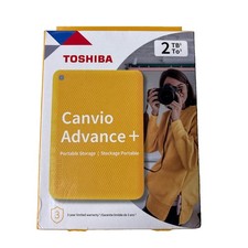 Toshiba Canvio Advance Plus 2TB USB 3.2 Gen 1 Portable Hard Drive HDTCA20XYCAB