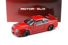 Elica Motore 1:18 Nissan Skyline R34 Personalizzata Rosso Attivo M83426