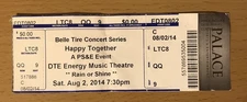 2014 HAPPY TOGETHER TOUR DTE DETROIT CONCERT TICKET STUB THE MONKEES TURTLES