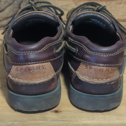 Sperry Top-Sider Men’s 8M Mako Boat Shoes Two-Tone 2-Eye Brown Leather - Picture 4 of 9