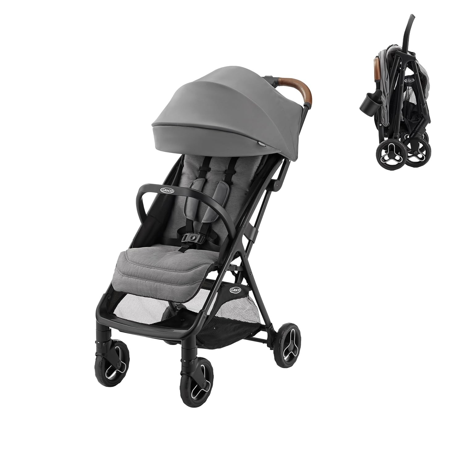 Graco Ready2Jet Compact Stroller &ndash; Overhead Friendly Compact Travel Stroller