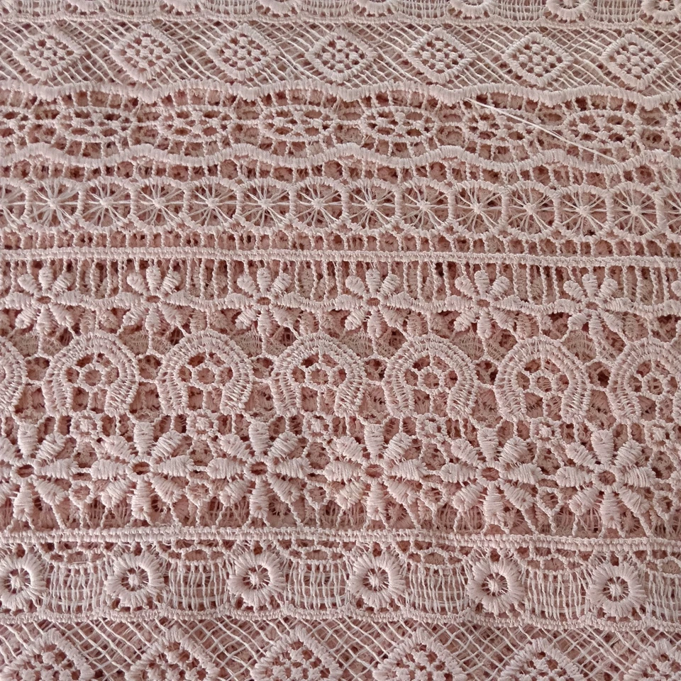 Lace Sewing Curtain Material Pink .Suitable for Curtains Or Wedding/deb dresses. - image 2 of 4