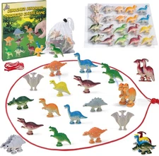 Dinochez Dinosaur Magnetic Chess Game Set 2025 Kids Toys, 20 Pcs Dinosaur 