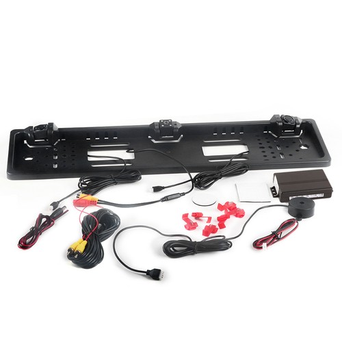 European License Plate Frame 12LED Camera Reversing Display Parking Sensor Car - Picture 7 of 12