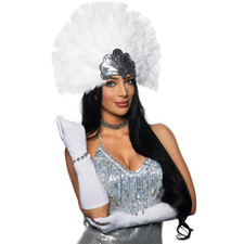 Underwraps Costumes White Showgirl Accessory Kit - Morris Costumes