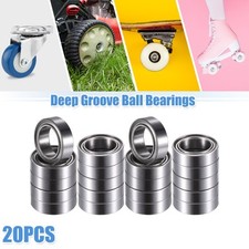 20 Pcs MR128ZZ 8x12x3.5mm Double Metal Shield Car Deep Groove Ball Bearings