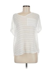 Maurices Women White Short Sleeve Top M