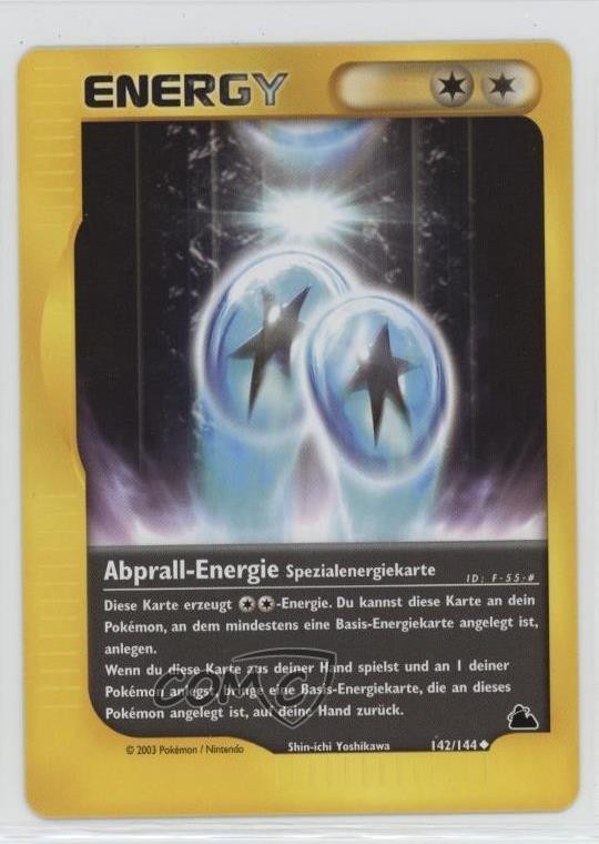Bounce Energy German Pokemon e-Card Series Skyridge #142 2003