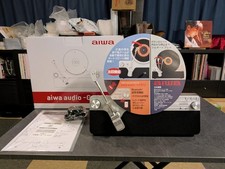 Image of aiwa GAA4-FRT0002 Fully Automatic Vertical Turntable Record Player Bluetooth