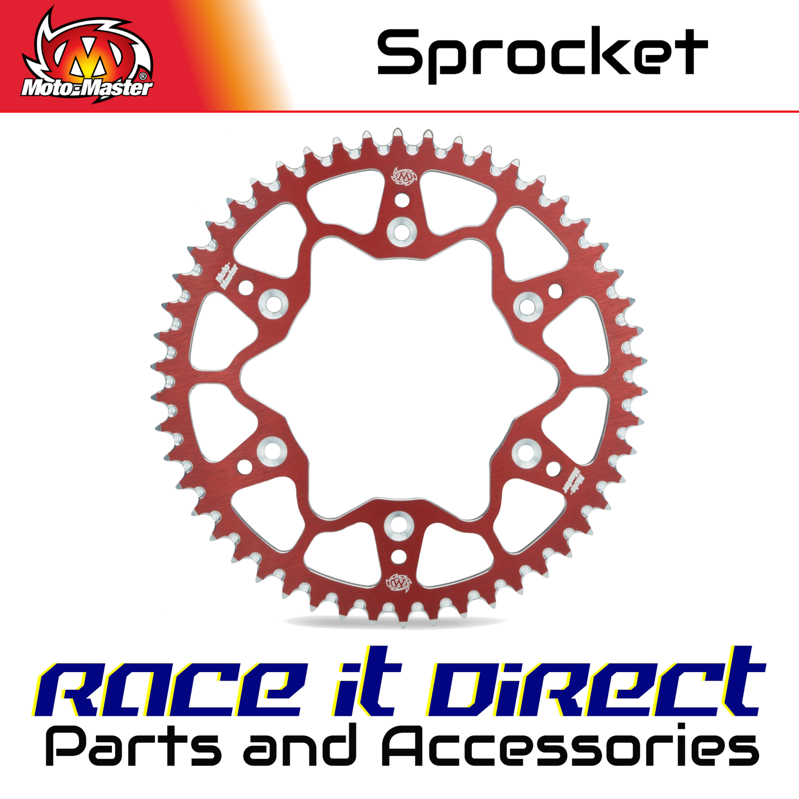 Sprocket for SUZUKI DRZ 400 2001-2002 Rear Alu Red 49T MotoMaster