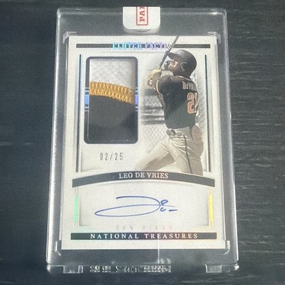 2024 National Treasures Leo De Vries Clutch Factors Silver RPA RC Patch Auto /25