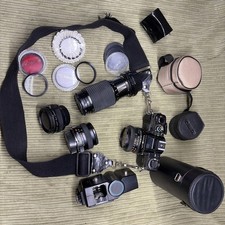 Minolta X-700 35mm SLR Md Rokkor 50mm F/1.7 From JAPAN Bundle Lot Extras