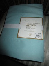 NEW POTTERY BARN TEEN RECYCLED MICORFIBER TWIN SHEET SET GREEN