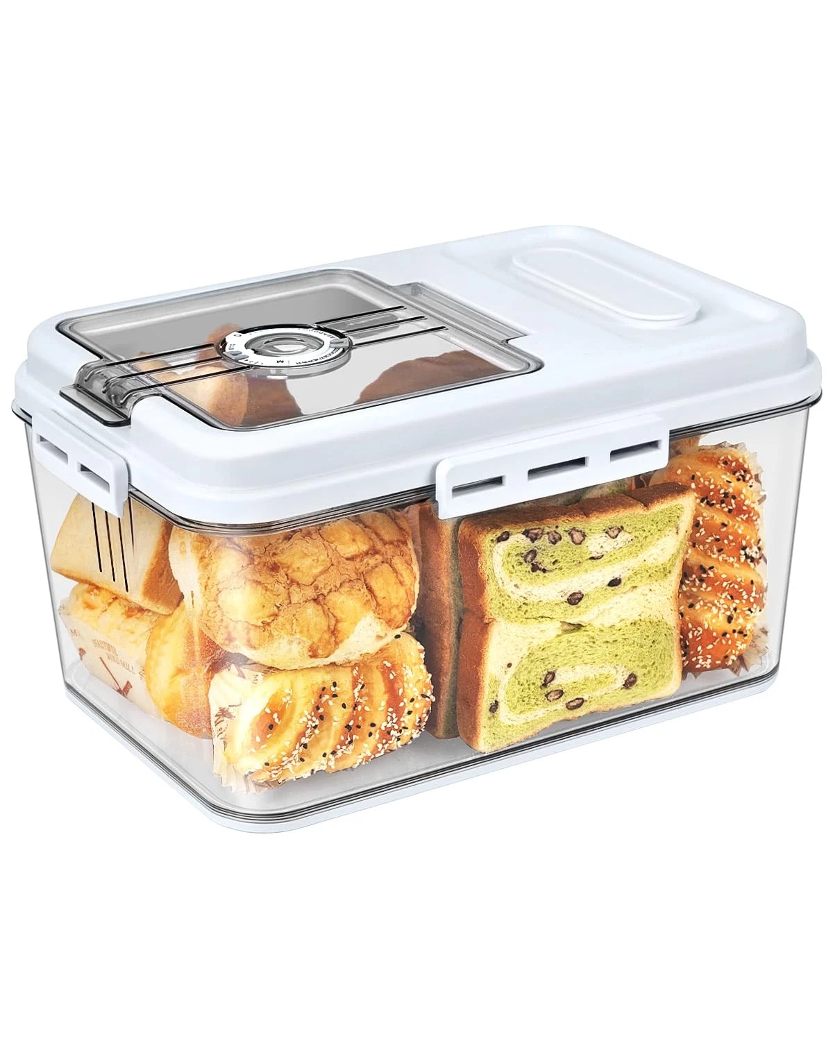 Large Bread for Kitchen Countertop 11.4 x 7.5 x 6.7 Inch Airtight Bread Stora...
Opens in a new wind