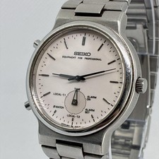 SEIKO Business Timing 8M11-7000 Quartz Men's Wristwatch 1991