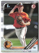 2019 Bowman Draft #BD-22 Gunnar Henderson BASEBALL Baltimore Orioles