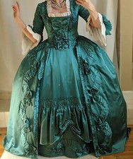 Rococo Green Dress 1770S Marie Antoinette Costume Vintage Roco Baroque Dress Set