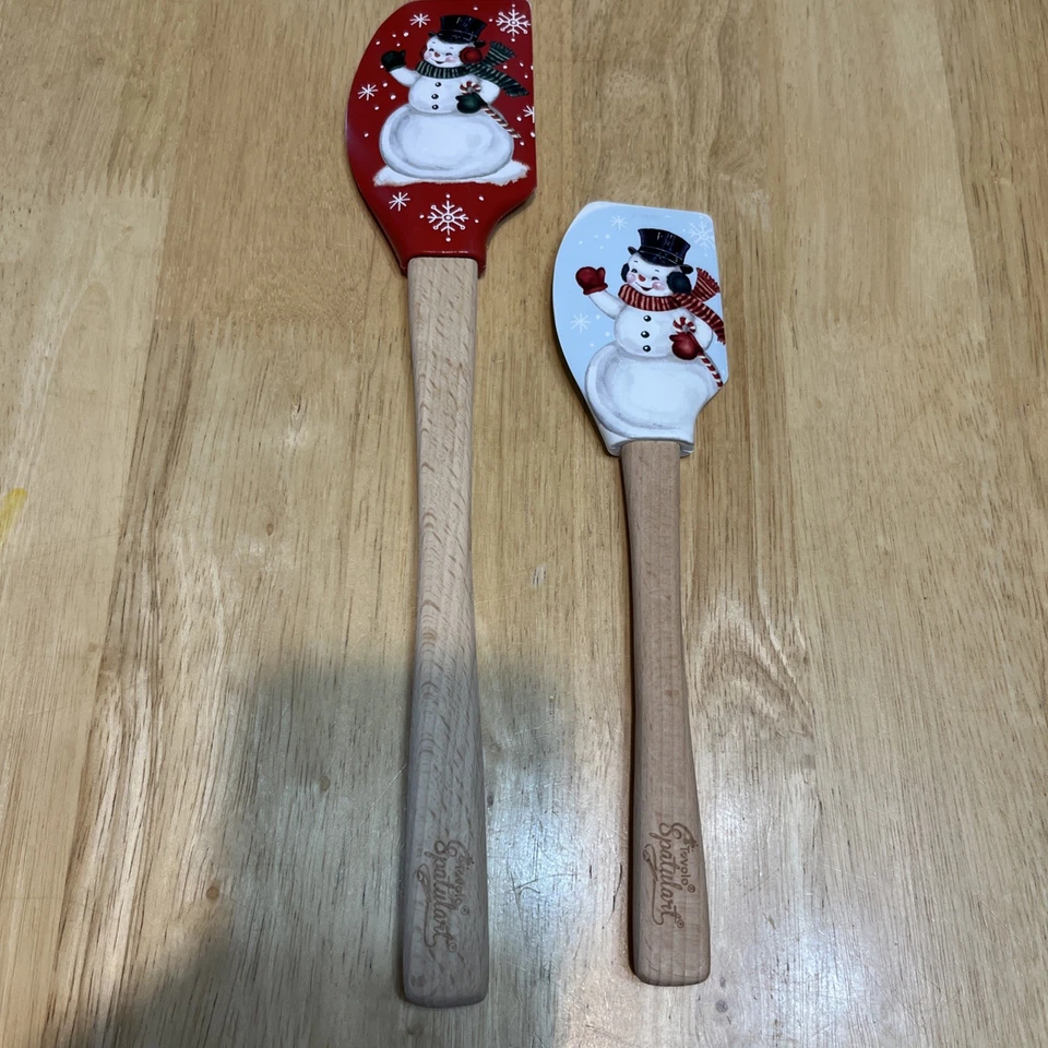 Espátulas de silicona SUR LA TABLE Tovolo Spatulart muñecos de nieve ~ Juego de 2 ~ Foto 2 de 4