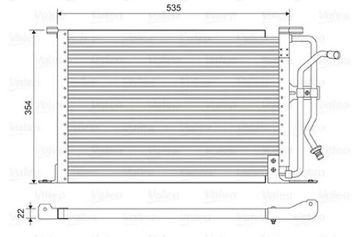 Valeo 814192 - Condensatore Climatizzatore Auto In Alluminio, Per Refrigerante R134a - 2