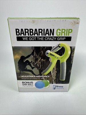 Fitness Insanity Barbarian Grip Hand Gripper With Bonus 2 Grip Balls Open Box 