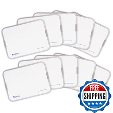Learning Resources Magnetic Double Sided Dry Erase Boards Set Of 10 - White