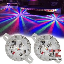 2Pcs Colorful Watermelon Lights - Flash Breath Cap Roof Trailer Marker RGB