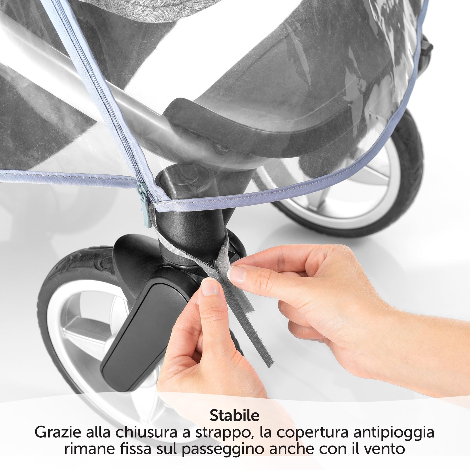 Zamboo Parapioggia Passeggino Universale Trasparente Telo antipioggia Finestra foto 6