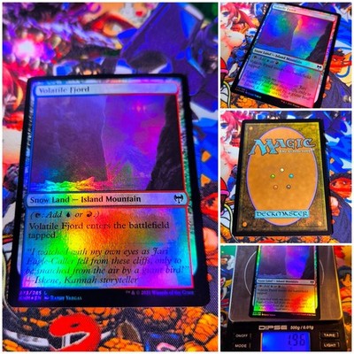 MTG Volatile Fjord   NM FOIL Magic The Gathering Kaldheim 2021 OG Land