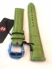 NEW MICHELE KIWI LIME 16MM ALLIGATOR WATCH STRAP - NEW OLD STOCK - NO MODEL 