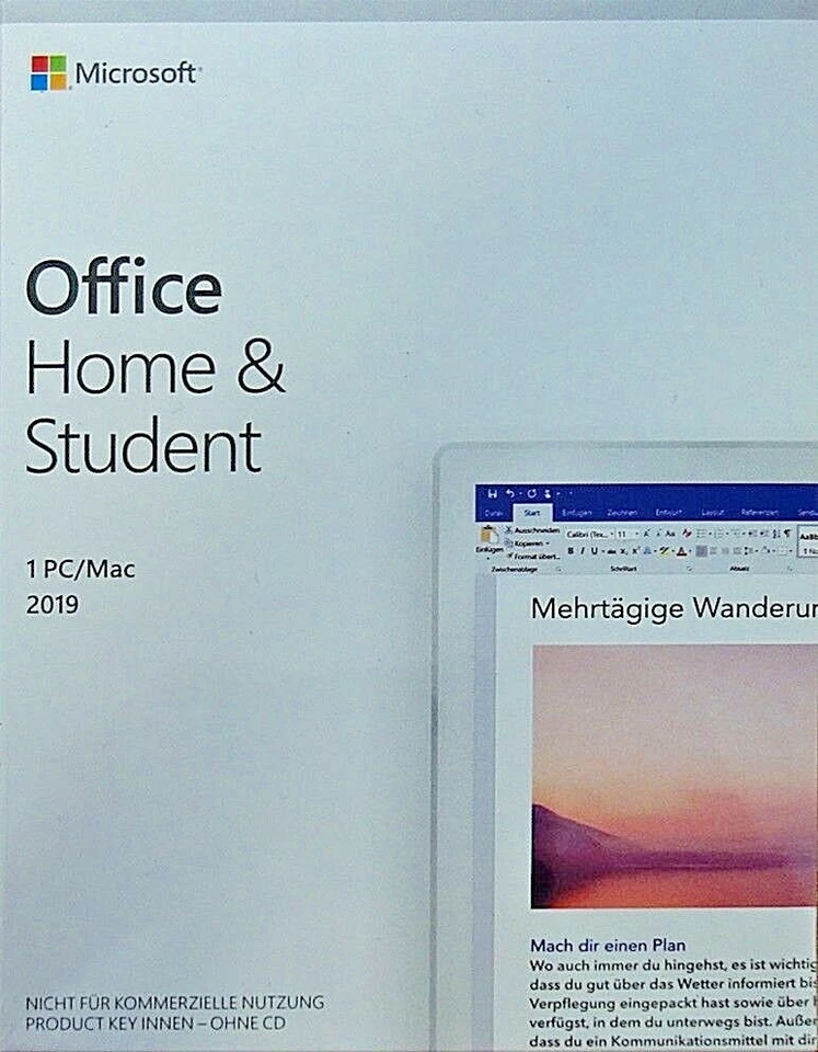 Microsoft Office Home and Student 2019 | BOX | 1 PC / Mac | Dauerlizenz | ML | D - Bild 4 von 4