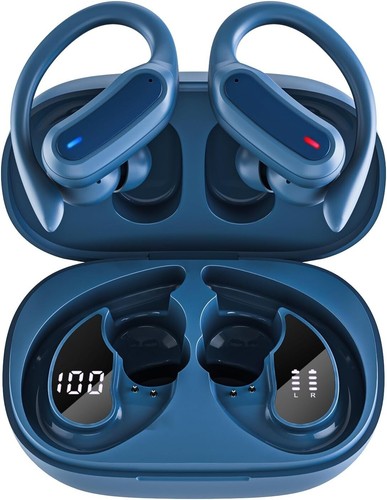Trausi Wireless Earbuds Bluetooth Headphones, Bluetooth 5.3 Stereo Over Ear Bud