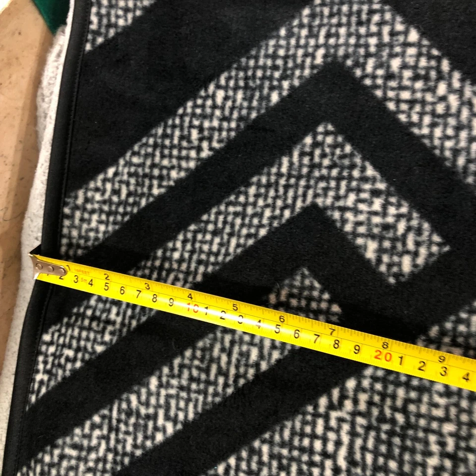 Ike Behar Talla Única Negro Con Gris. Poncho 100 Poly Cape Chal Envolvente Mujer Cálido Foto 2 de 4