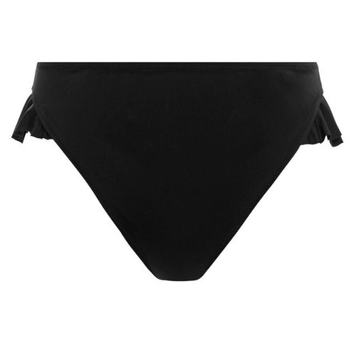 Elomi Plain Sailing Bikini Brief Black Size 26 High Leg Swimwear Bottom 7288 New - Picture 4 of 12