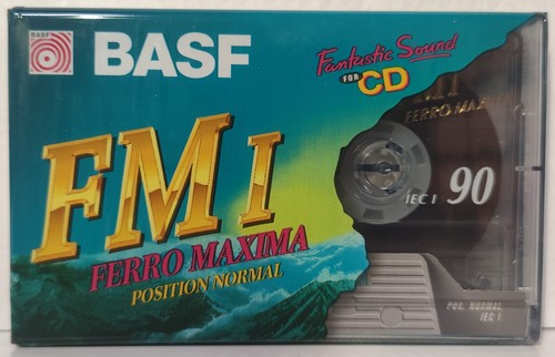 BASF FM I 90 FERRO MAXIMA EU 1995 Vintage BLANK Audio CASSETTE TAPE New Sealed