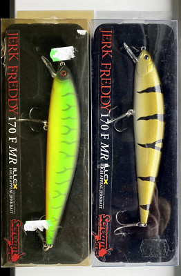Lure Set 2x Illex Jerk Freddy 170 F MR Hardbait Hecht Wobbler Selten