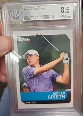   2015 SI Sports Illustrated Kids Jordan Spieth RC BGS 8.5 ROOKIE CARD ! WOW  