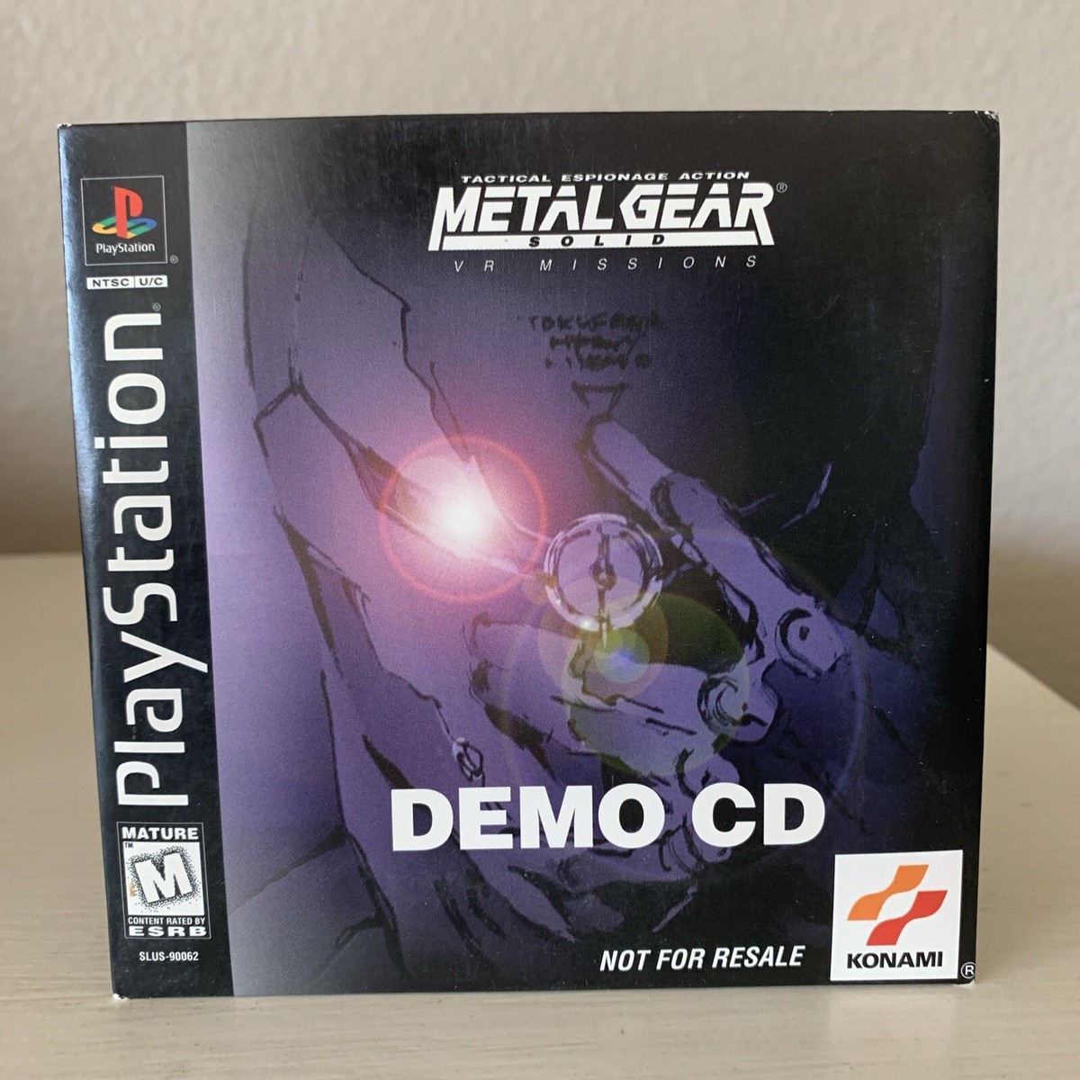 Metal Gear Solid MGS VR Missions PS1 DEMO CD 1999 PlayStation NFR