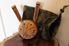 Custom Made Sycamore  Wood Turkey Pot  Call with Two Round Tip  Rod  Strikers