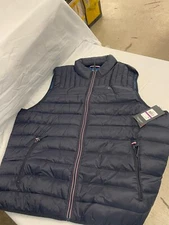 Tommy Hilfiger Lightweight Insulated Full Zip Vest Blue Mens XXL
