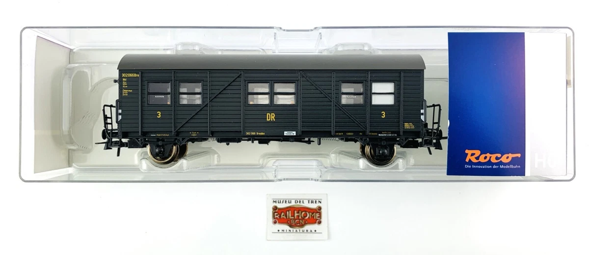 PS65 - ROCO H0 44835 - COCHE VIAJEROS IMPROVISADO DRB FUMADORES 2 EJES - NUEVO!