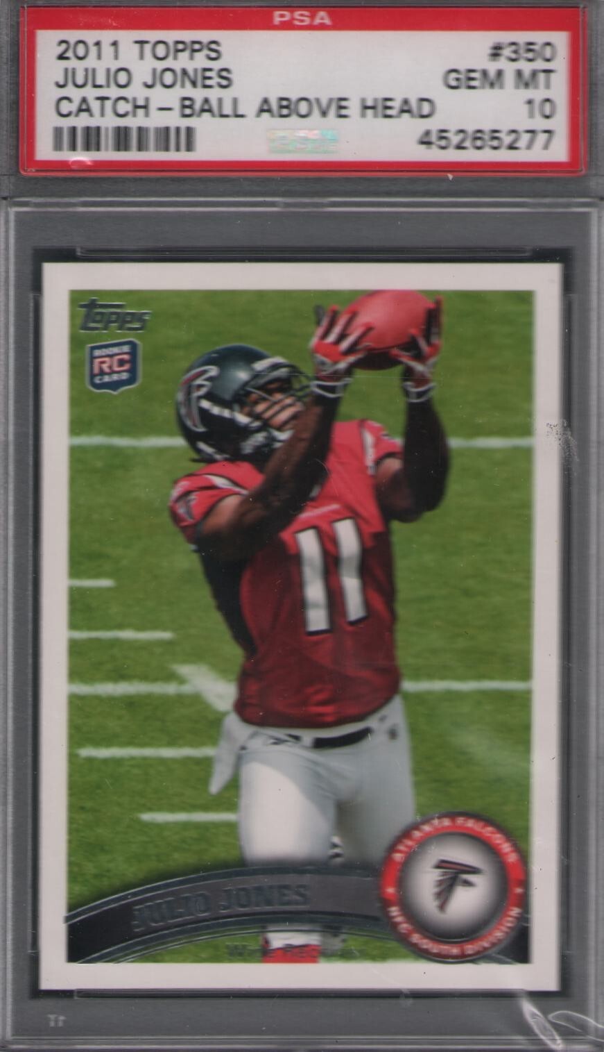 Julio Jones Topps #350 Ball Above Head