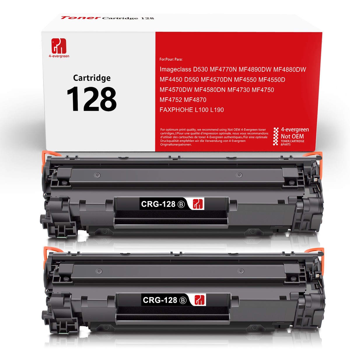 V4INK 2 Pack Compatible Toner Cartridge Replacement For Canon 128 CRG128 For Use In Canon - Foto 6