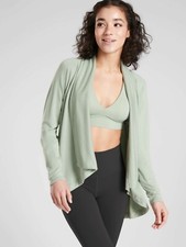 NWT Athleta Nirvana Wear Two Ways Wrap, Opal Green SIZE M     416969 T1014