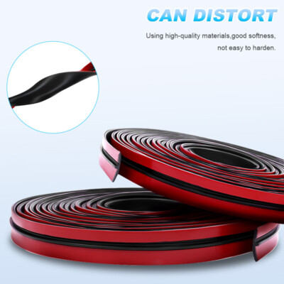 Car Door Edge Protector 4M Rubber Seal Strip For Car Door & Window Edges - Universal Weather Protection Rubber Windshield Trim - Foto 5